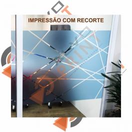 Adesivo Vinil Jateado Cristal Imprimax     COM RECORTE 